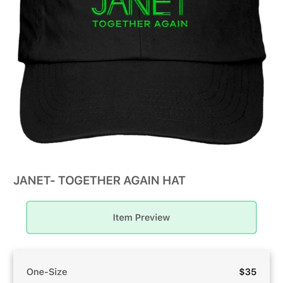 Janet Jackson Together Again Tour 2023 Official Merchandise - Never Worn - Picture 2 of 2